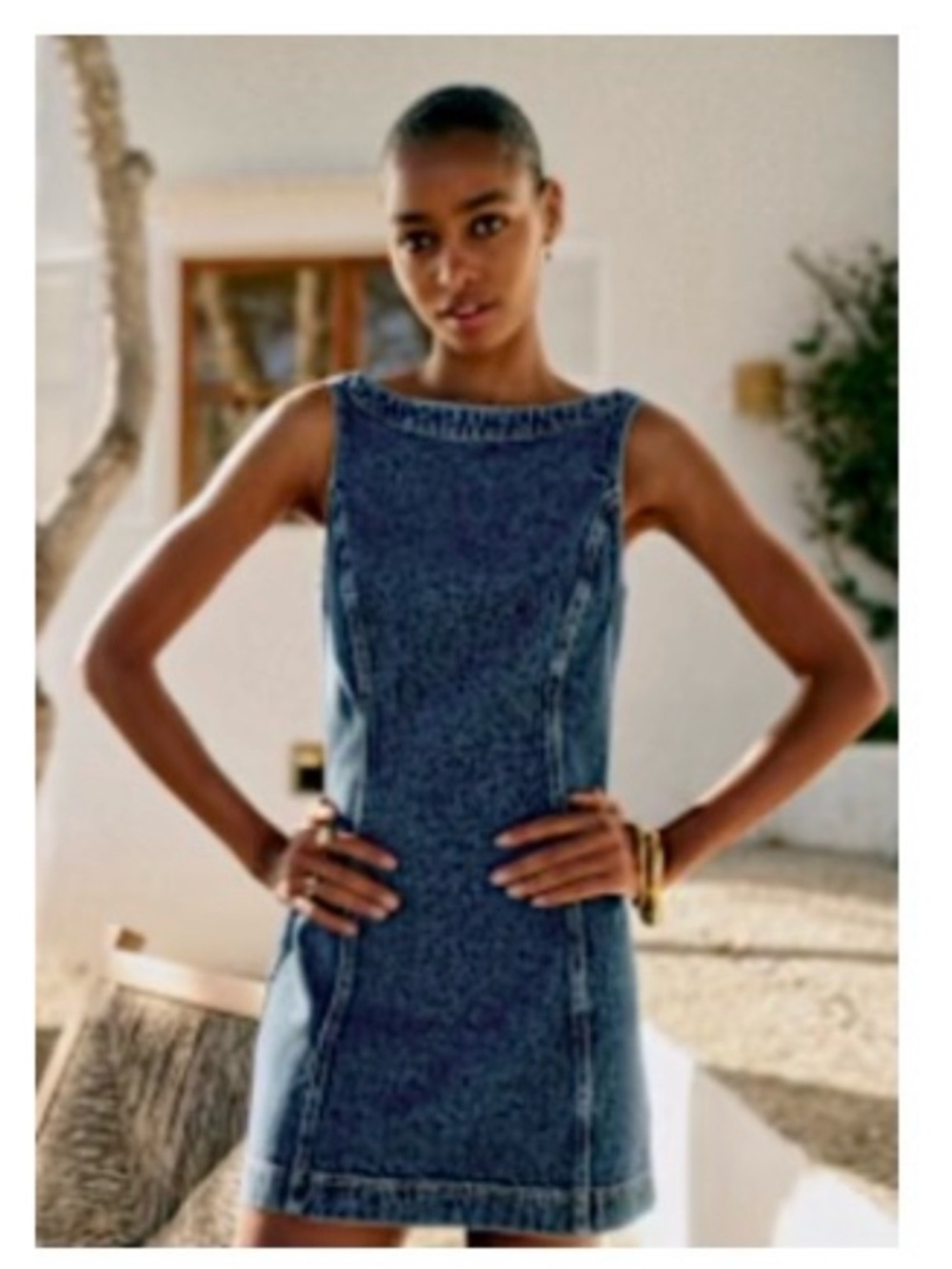 Sezane Alicette Denim Dress